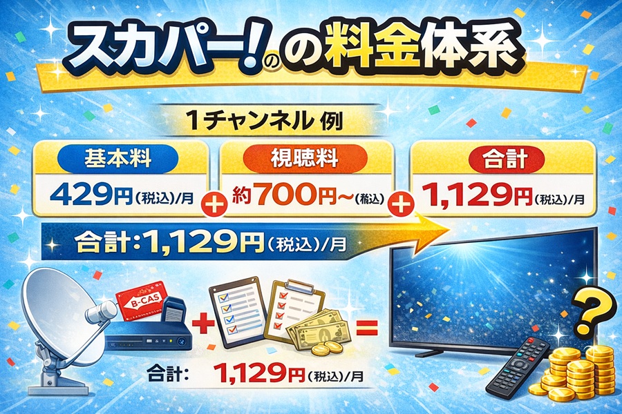 スカパーの料金体系