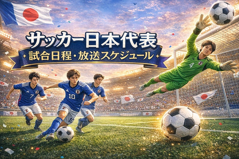 サッカー日本代表 試合日程・放送スケジュール